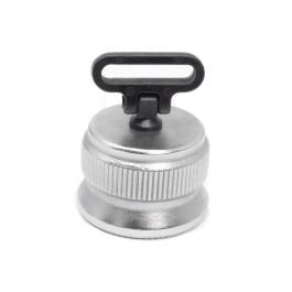 Fusion Firearms Shotgun Magazine Cap Serrated (Silver) – Standard W/ Sling Swivel