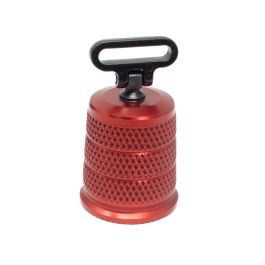 Fusion Firearms Shotgun Magazine Cap Extended Triple Knurled (Red) – Short W/ Sling Swivel