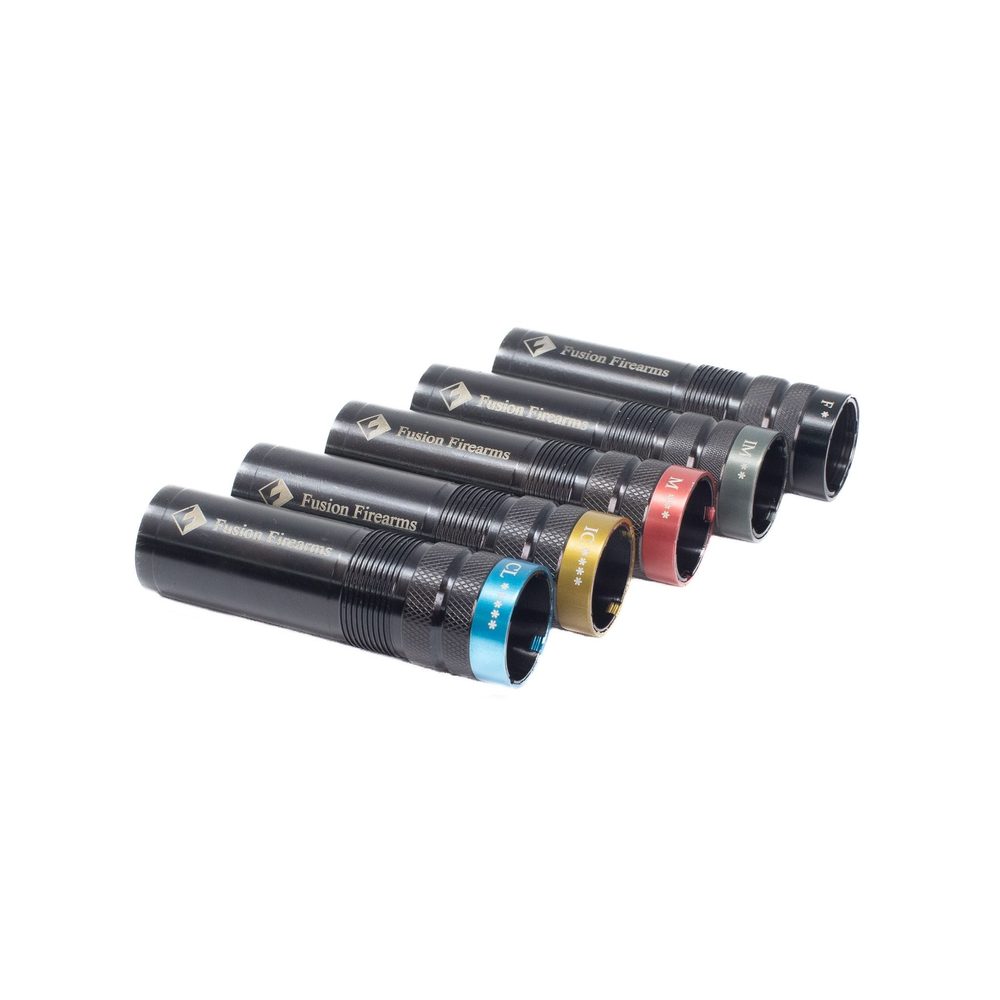 Fusion Firearms Mobil EXT COMPETITION CHOKE TUBE SET 5X BLACK (CHECKERED) – 12 GAUGE