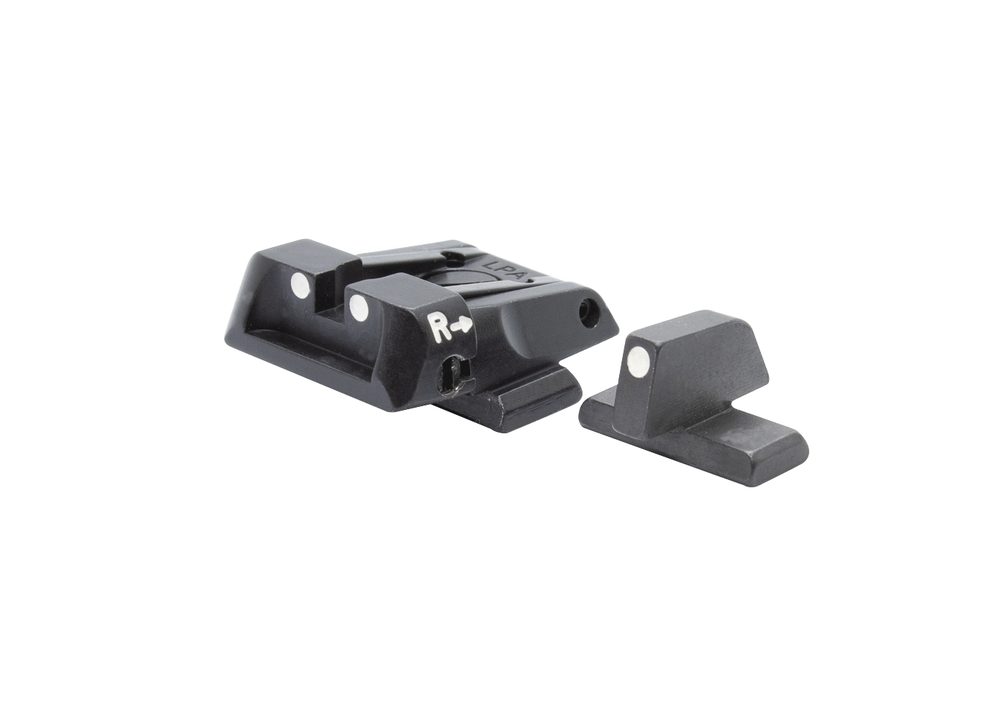 Fusion Firearms Beretta APX – White Dot Adjustable Sight Set
