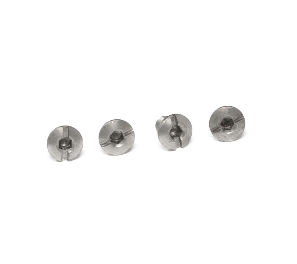 Fusion Firearms 1911 Grip Screws – Slex, Stainless, Thin (4)