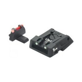 Fusion Firearms S&W – M&P – Fiber Optic Adjustable Sight Set