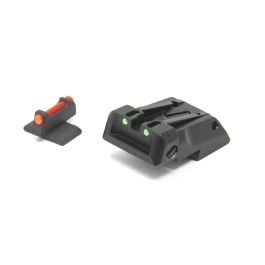 Fusion Firearms 1911 Standard Dovetail – Fiber Optic Adjustable Sight Set Flat Front Sight