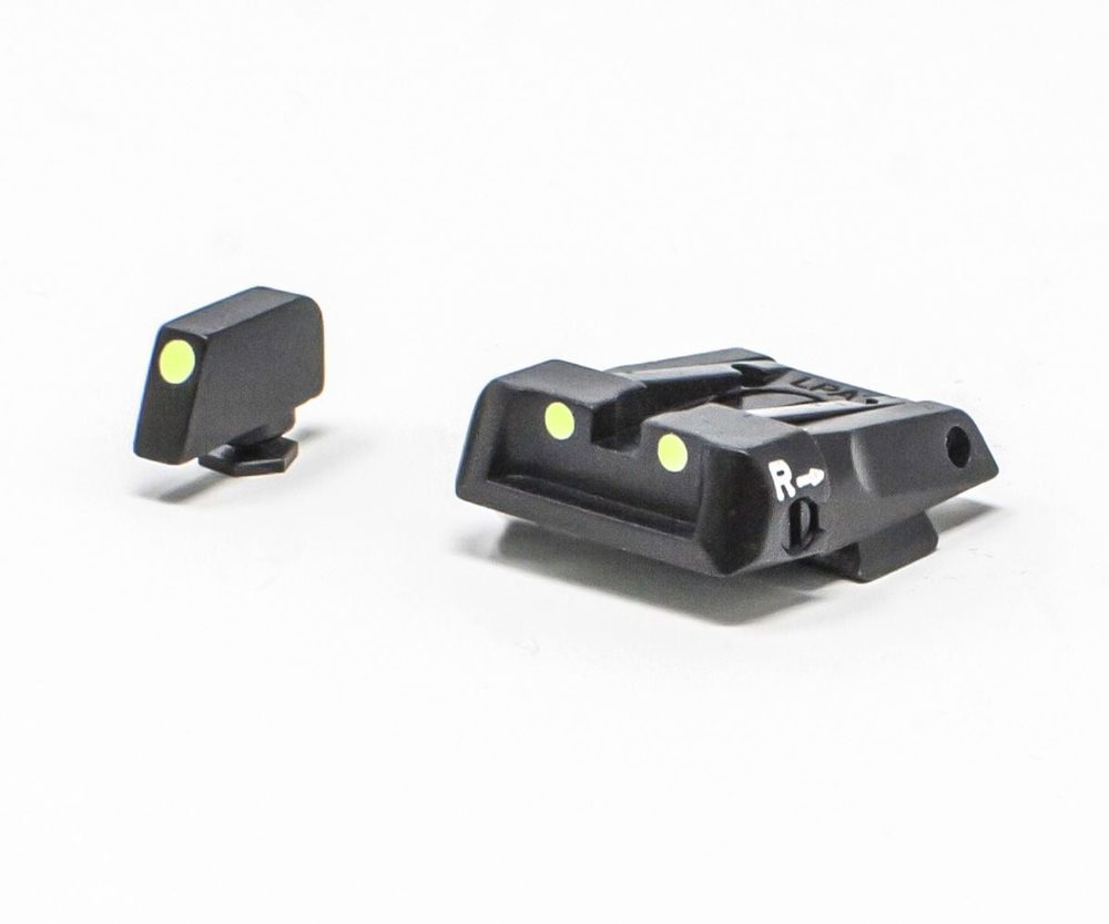 Fusion Firearms Glock 17 – 43 – Luminova Adjustable Sight Set