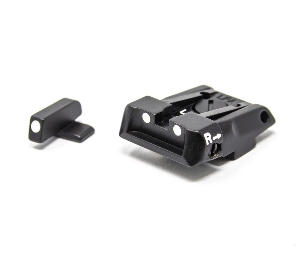 Fusion Firearms LPA Fully Adjustable White Dot Sig Sauer P220, P225, P226, P228, P229, P320 Sight Set
