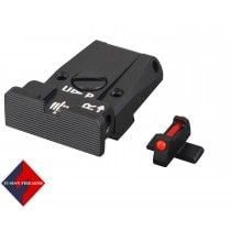 Fusion Firearms Sig Sauer P229 / Springfield XD – Black Target with Fiber Front Adjustable Sight Set