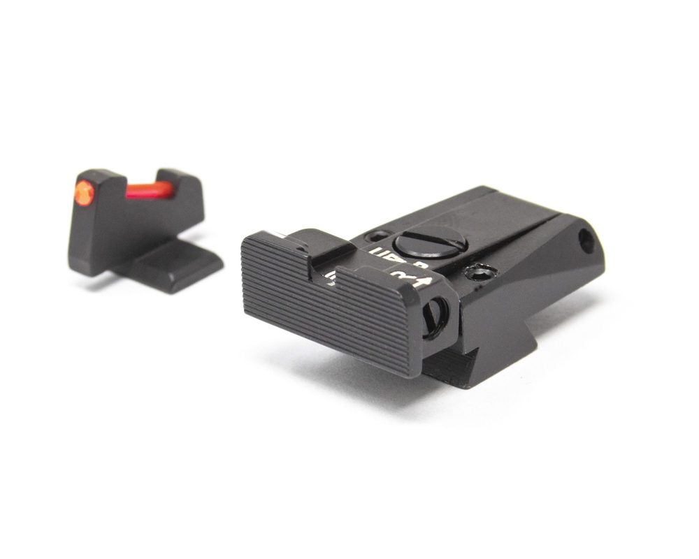 Fusion Firearms Browning High Power with Front Dovetail – Black Target with Fiber Adj Sight Set