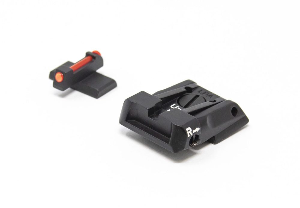 Fusion Firearms H&K P30 P45 SFP9 VP9 and Striker Sight Set – Black Rear with Fiber Front