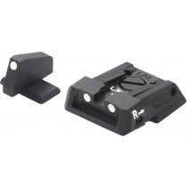 Fusion Firearms S&W – M&P – White Dot Adjustable Sight Set
