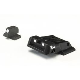 Fusion Firearms S&W – M&P – White Dot Adjustable Sight Set