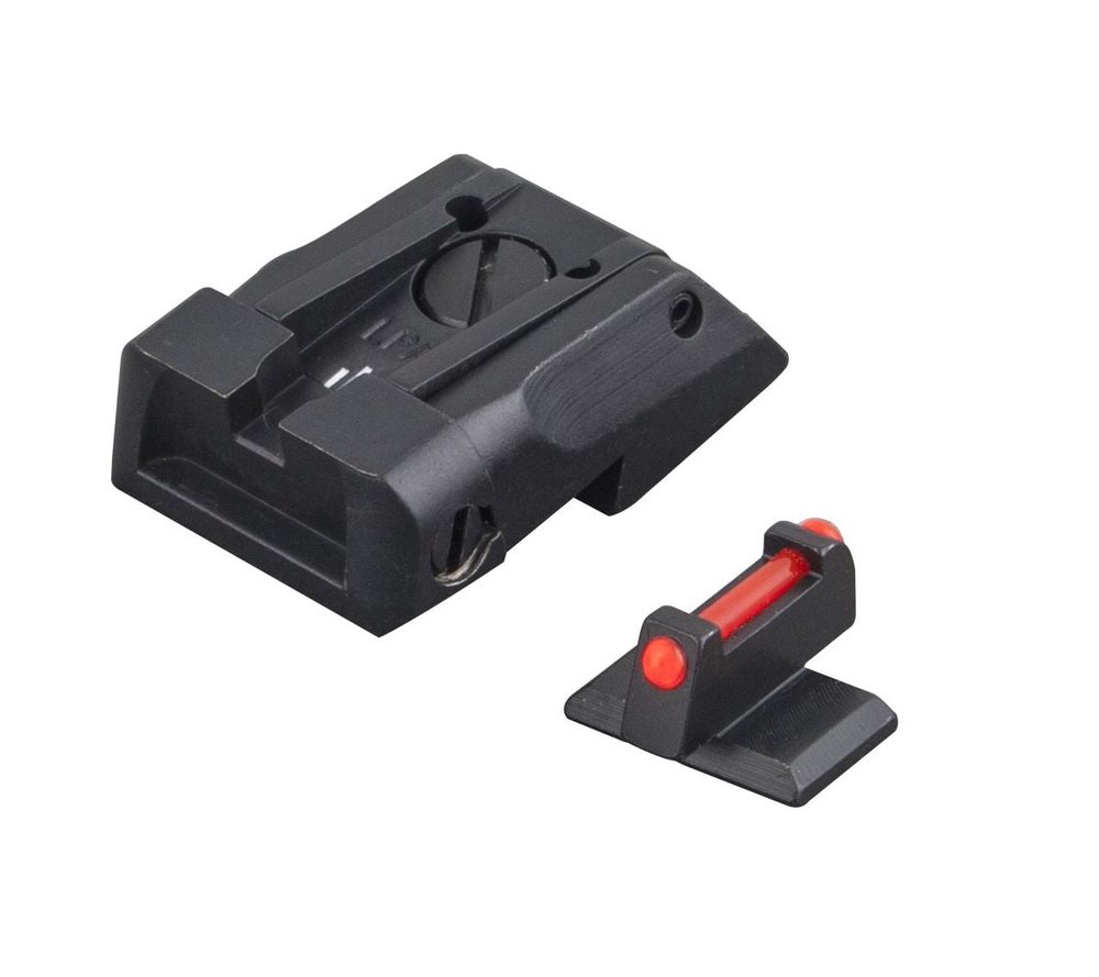 Fusion Firearms 1911 Standard Dovetail – Black Target Adjustable Sight Set Flat Front Sight