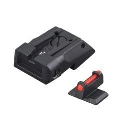 Fusion Firearms 1911 Standard Dovetail – Black Target Adjustable Sight Set Flat Front Sight