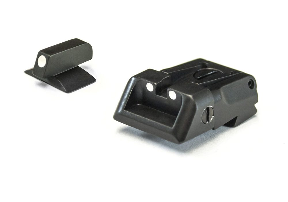 Fusion Firearms BUL – M5 – White Dot Adjustable Sight Set