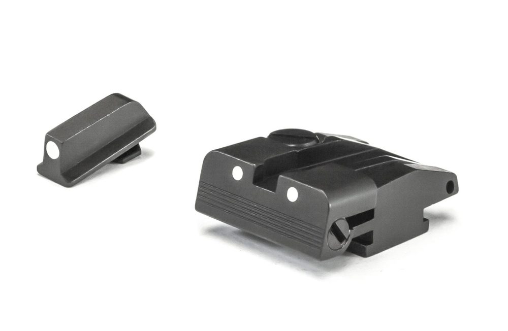 Fusion Firearms Walther – PPQ, P99, PPQM2 – White Dot Adjustable Sight Set