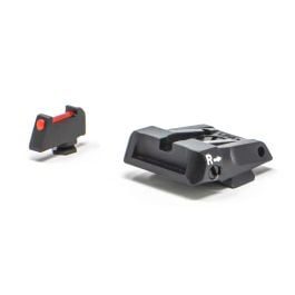 Fusion Firearms Glock 17 – 43 – Black Target with Fiber Front Adjustable Sight Set