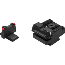 Fusion Firearms LPA Black Target & Fiber Optic Front Sight Set for H&K SFP9