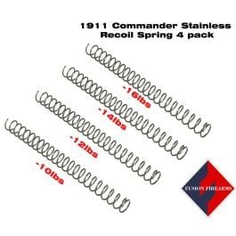 Fusion Firearms Commander 1911 Recoil Spring 4 pack – Stainless Steel, Lower Calibers