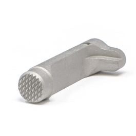 Fusion Firearms 1911 Double Stack Magazine Catch – Standard, Stainless Checkered