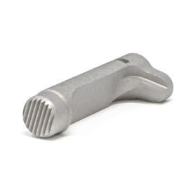 Fusion Firearms 1911 Double Stack Magazine Catch – Extended, Stainless Serrated