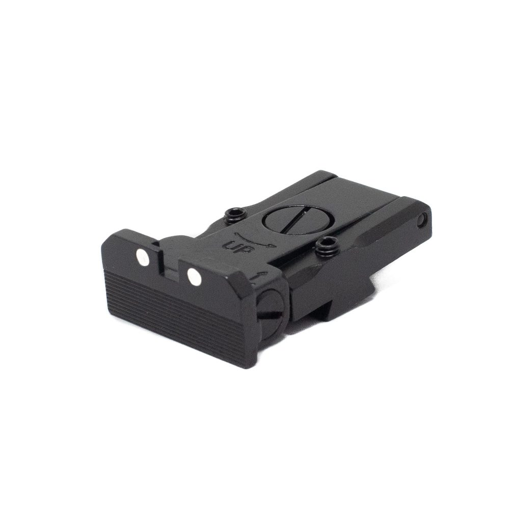 Fusion Firearms LPA Adjustable White Dot Rear Sight (Remington type, 1911, 10mm Hunters)