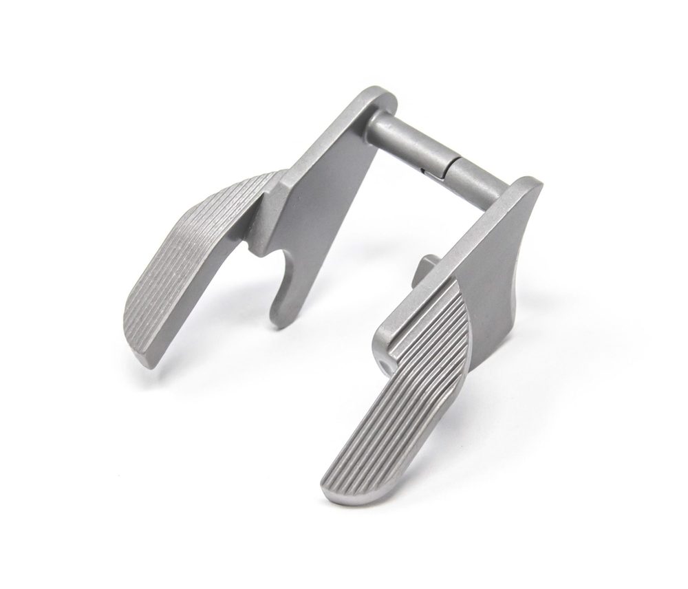 Fusion Firearms 1911 Ambi Thumb Safety – Extended, Wide Paddle, Bar-Stock, Stainless Matte