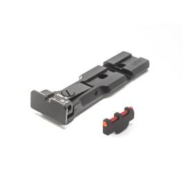 Fusion Firearms S&W RMR Rear Sight Black Target Black Body With Red Pin Front Sight