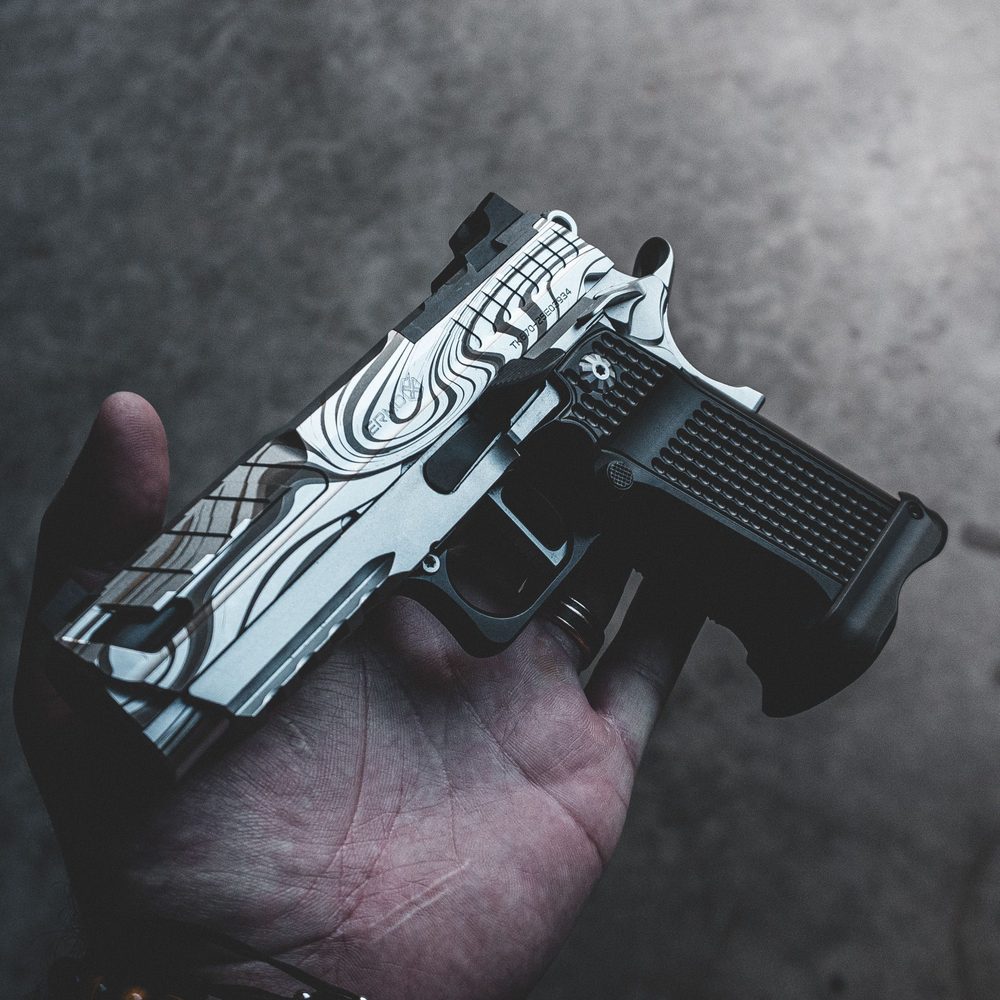 Fusion Firearms XP PRO – 9MM – Chrome “Damas Flow” Custom Shop Edition (MADE TO ORDER)
