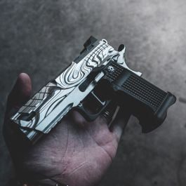 Fusion Firearms XP PRO – 9MM – Chrome “Damas Flow” Custom Shop Edition (MADE TO ORDER)